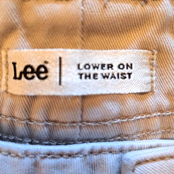 Lee Khaki Long Length Bermuda Shorts Plus Size 16 - Picture 3 of 4